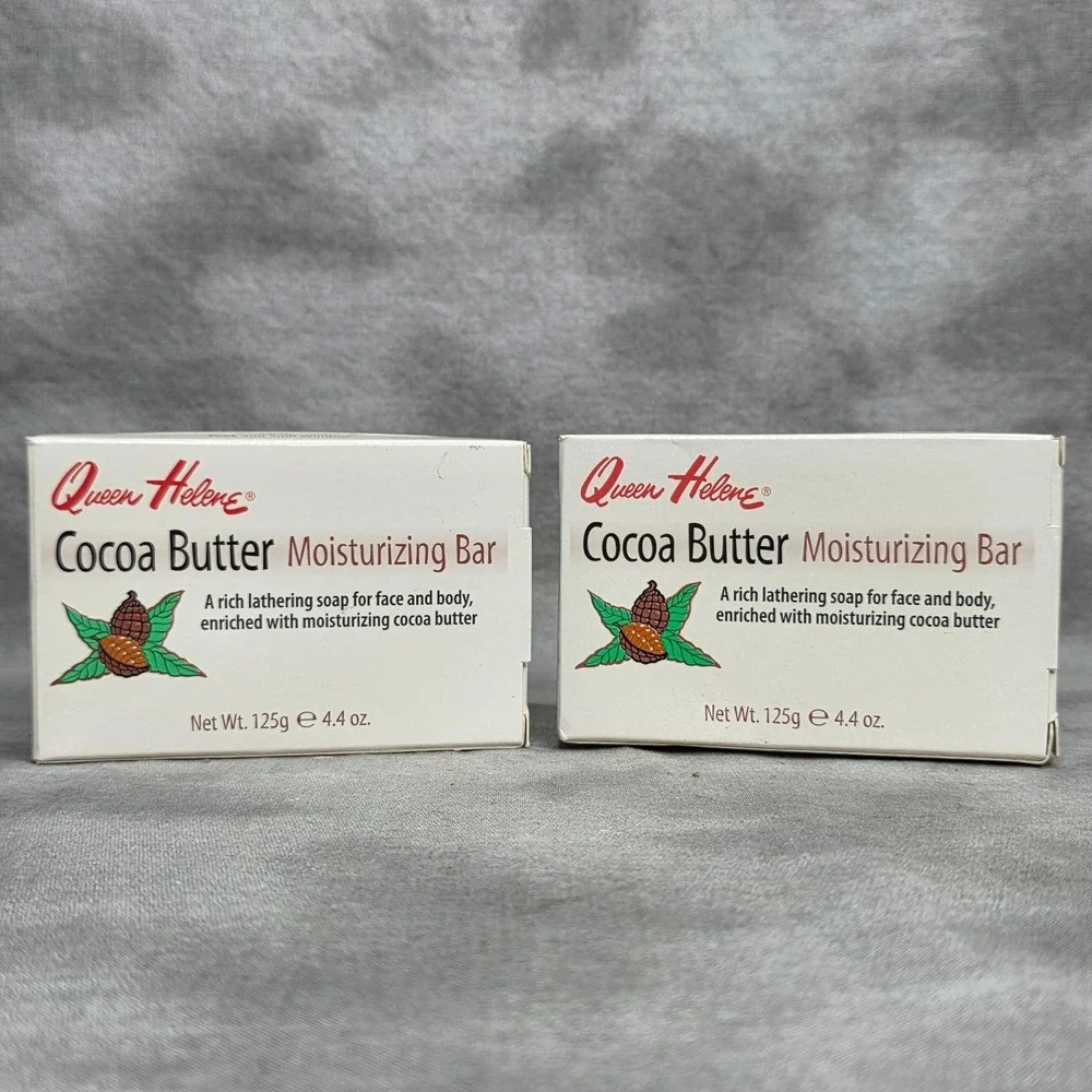 (X2) QUEEN HELENE Cocoa Butter Face & Body Bar Soap 4.4 oz NEW & SEALED